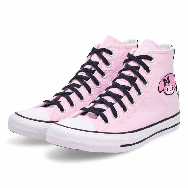 Women's  Chuck Taylor All Star My Melody Hi Top Sneaker - Pink/Black/Brown