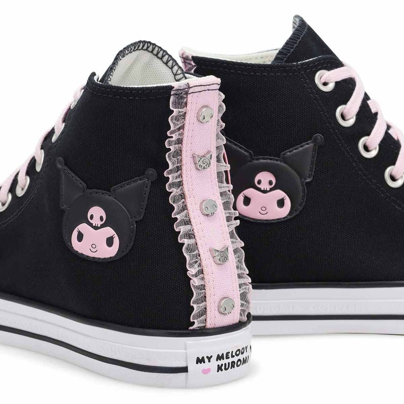 Women's Chuck Taylor All Star Kuromi Hi Top Sneaker - Black/Pink/Brown