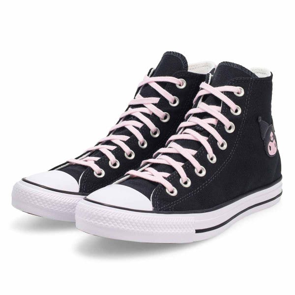 Women's Chuck Taylor All Star Kuromi Hi Top Sneaker - Black/Pink/Brown