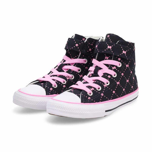 Girls' high-top Chuck Taylor All Star 1V sneaker with My Melody & Kuromi styling.