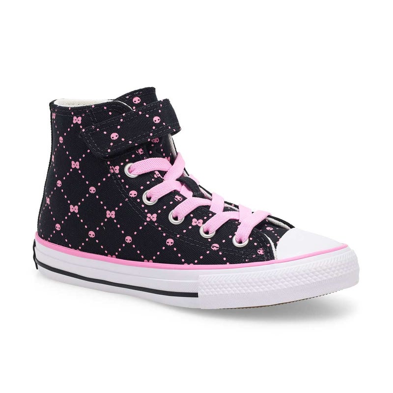 Girls' high-top Chuck Taylor All Star 1V sneaker with My Melody & Kuromi styling.