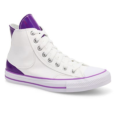 Unsx Chuck Taylor All Star Dragon Ball Z Frieza Hi Top Sneaker - Lucent White/Tillandsia Purple
