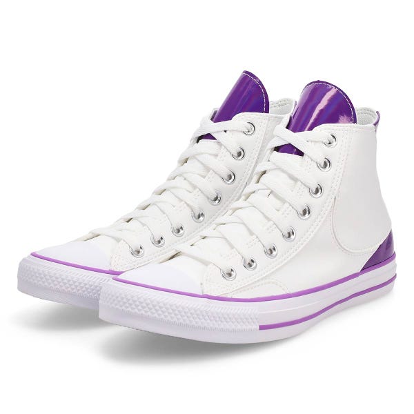 Unisex Chuck Taylor All Star Dragon Ball Z Frieza Hi Top Sneaker - Lucent White/Tillandsia Purple