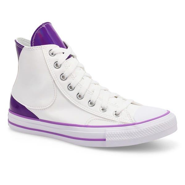 Unisex Chuck Taylor All Star Dragon Ball Z Frieza Hi Top Sneaker - Lucent White/Tillandsia Purple