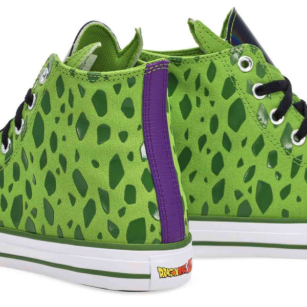 Unisex Chuck Taylor All Star Dragon Ball Z Cell High Top Sneaker - Peridot/Garden Green