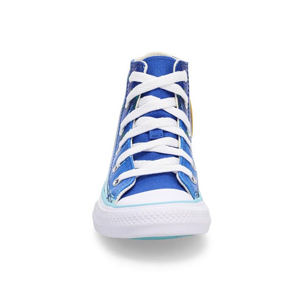 Kids' Converse Chuck Taylor All Star Dragon Ball Z Goten/Trunks High Top Sneaker - Light Blue/Neon M