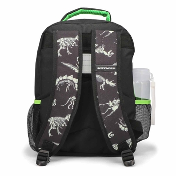 Kids' 5 Piece Dino Backpack School Kit - Black/Gre