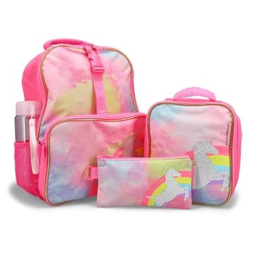 Kids' 5 Piece Unicorn Backpack School Kit - Pink M