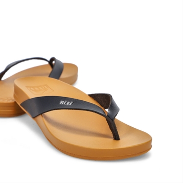 Women's Cushion Bounce Court Flip Flops - Black