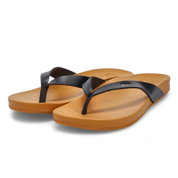 Women's Cushion Bounce Court Flip Flops - Black