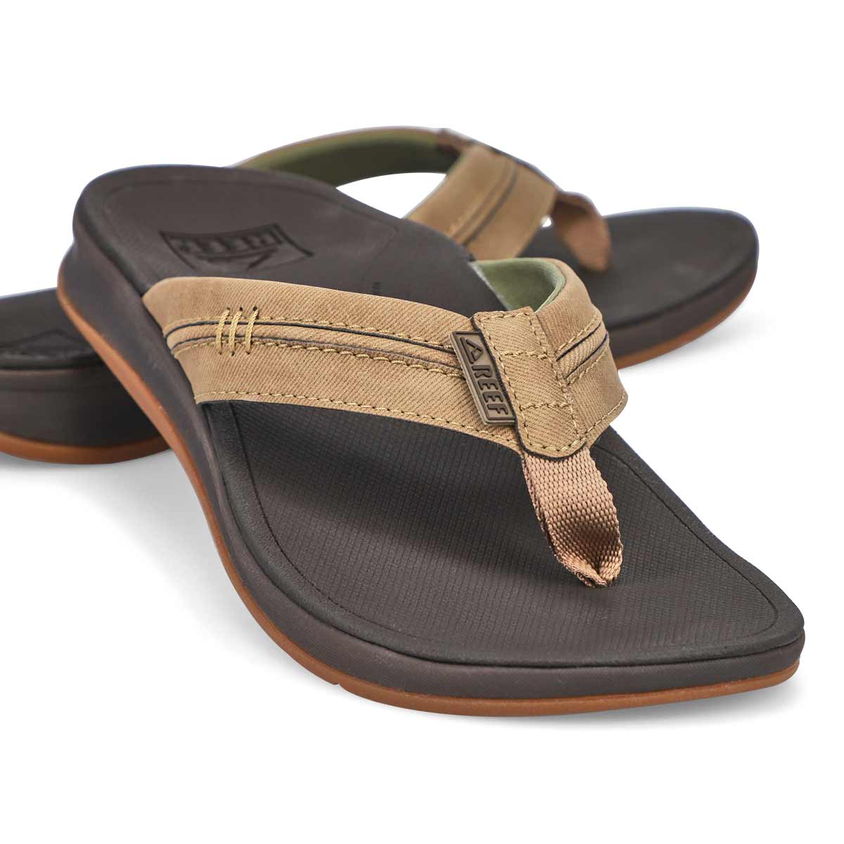 Reef Men's Ortho-Bounce Coast Thong Sandal - | SoftMoc.com