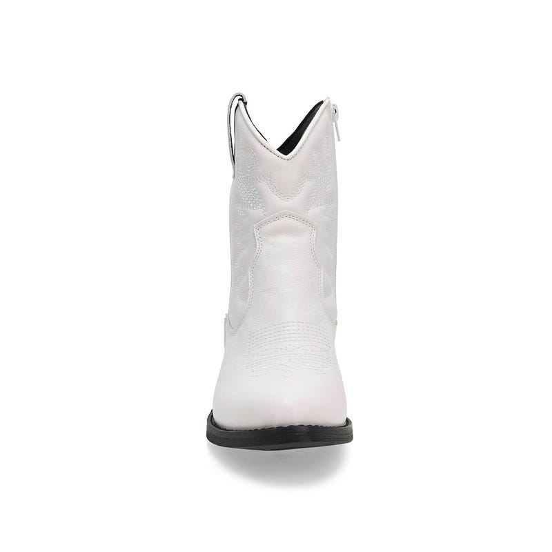 Women's  Aaliyah Short Leather Western Boot - White