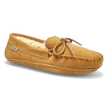 Men's Ace Suede Fur Lined SoftMocs - Chestnut