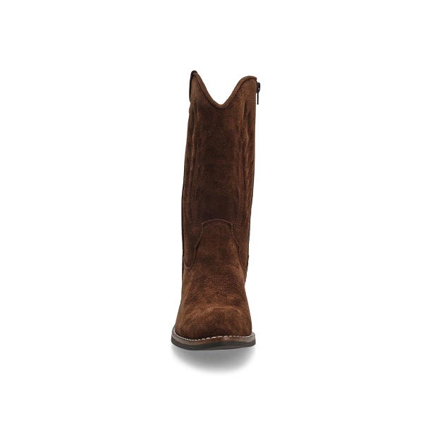 Women's  Addison Tall Suede Western Boot - Dark Brown