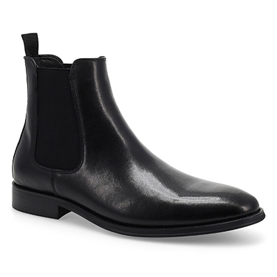 Botte Chelsea en cuir ALDAIR, noir, hommes