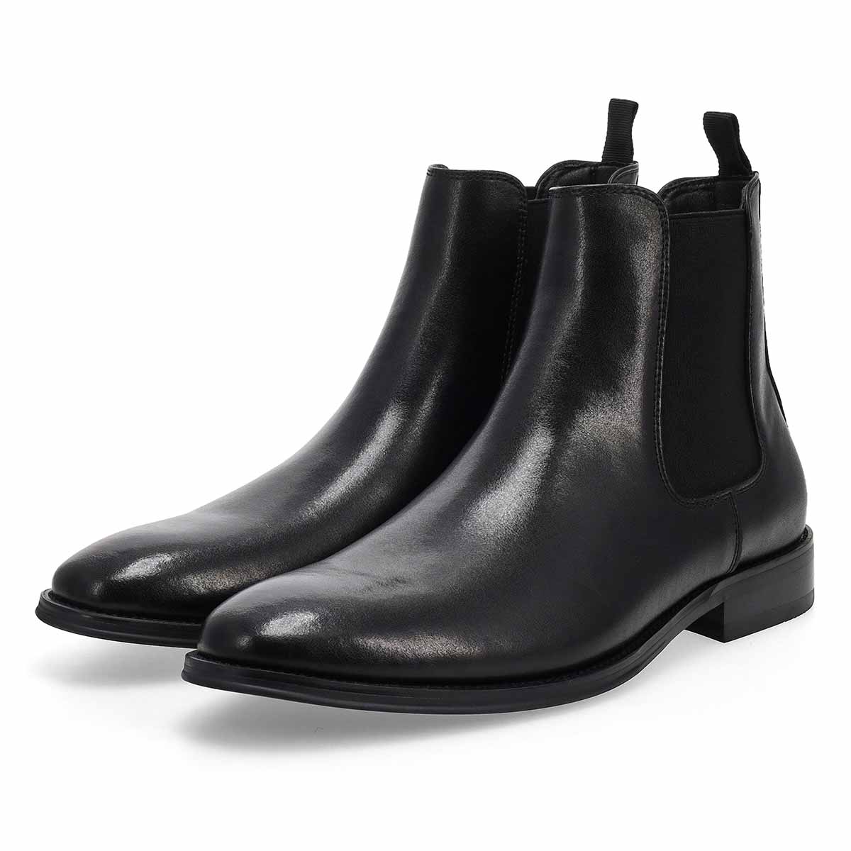 Botte Chelsea en cuir ALDAIR, noir, hommes