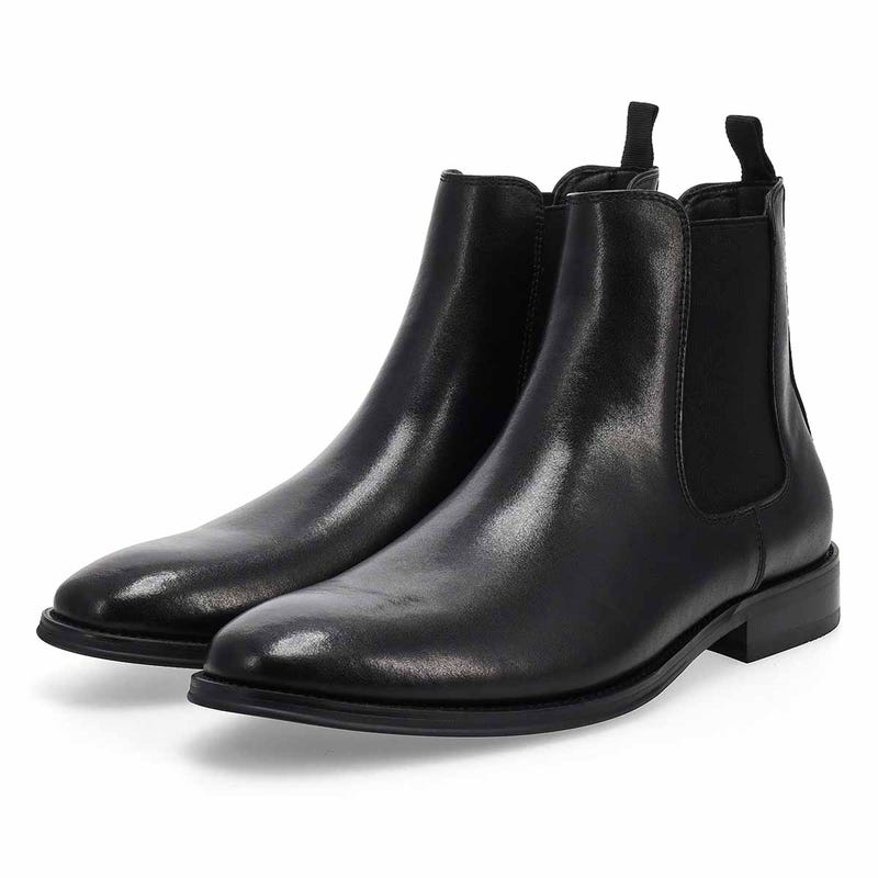 Men's  Aldair Leather Chelsea Boot - Black