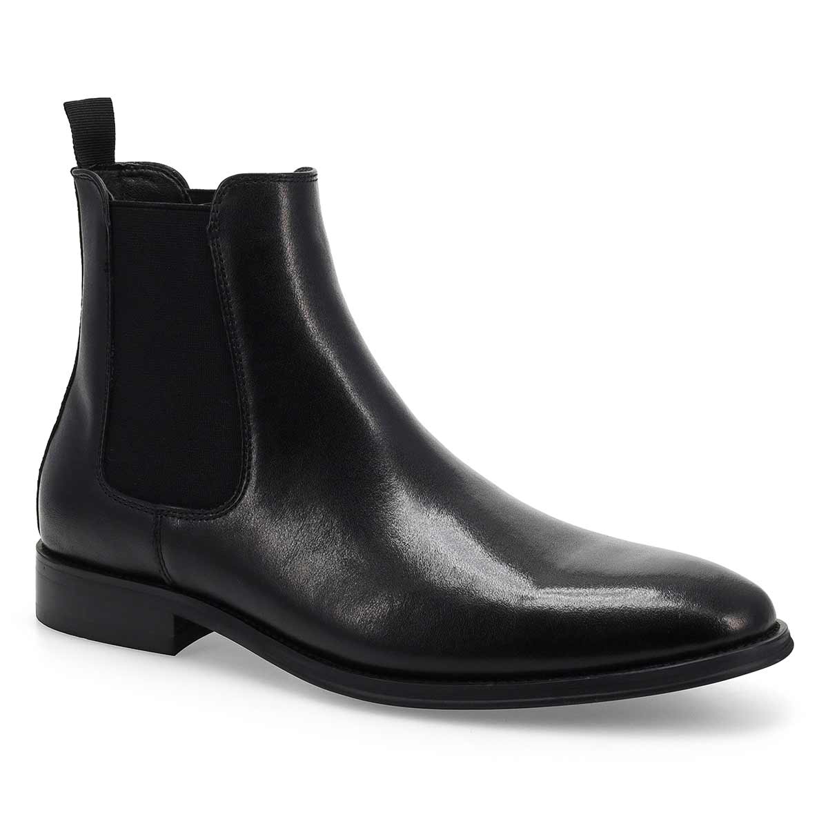 Botte Chelsea en cuir ALDAIR, noir, hommes