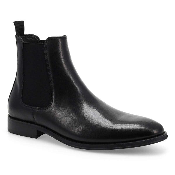 Men's  Aldair Leather Chelsea Boot - Black