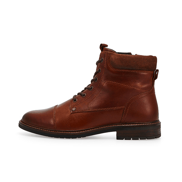 B&B Premium Men's Amon Leather Lace Up Ankle | SoftMoc.com