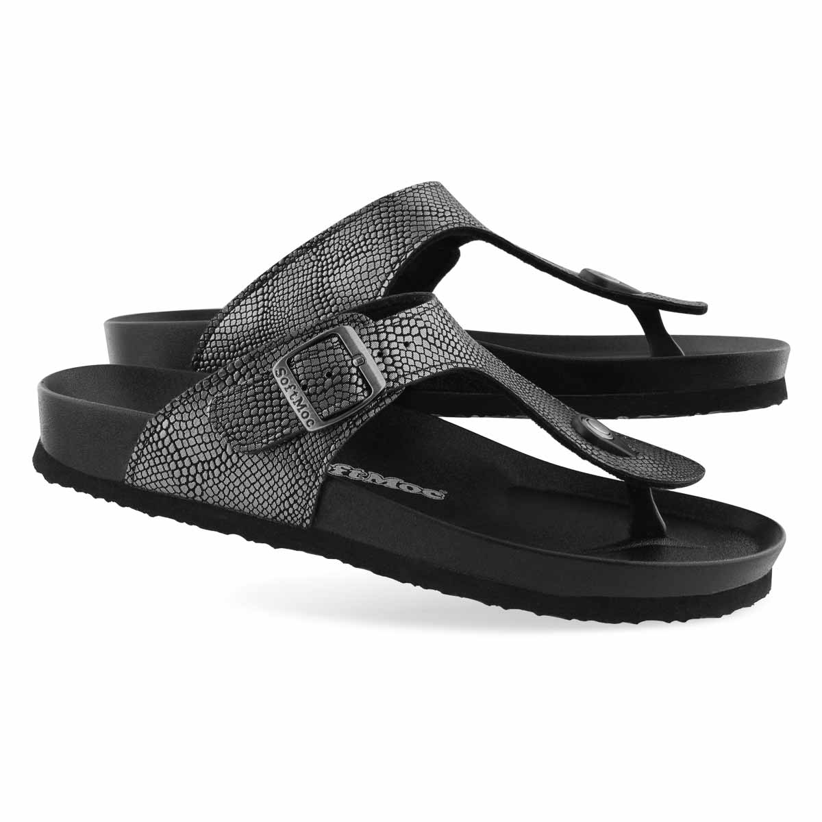 SoftMoc Women's Angy 5 Print Footbed Thong Sandal | eBay