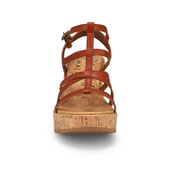 Sandale à talon compensé BAHAMAS, bois, femmes