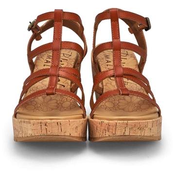 Sandale à talon compensé BAHAMAS, bois, femmes