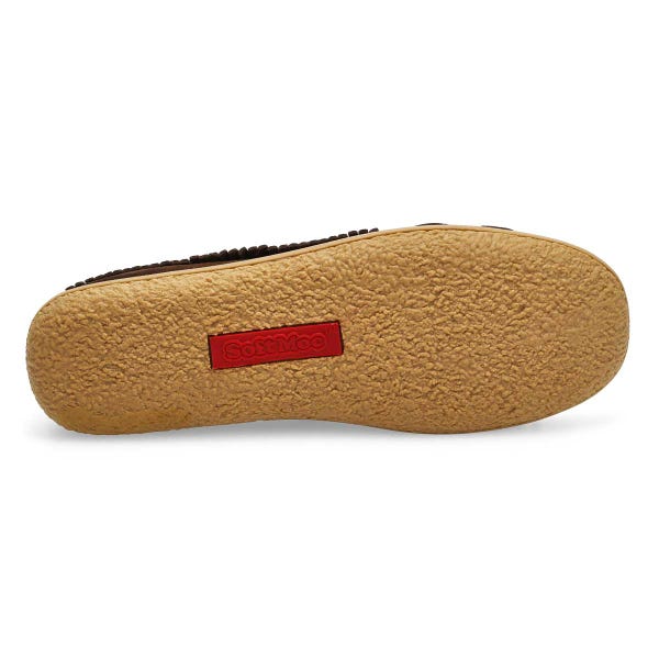 Ballerines SoftMoc Bali Fringe en suède pour femmes - Rootbeer