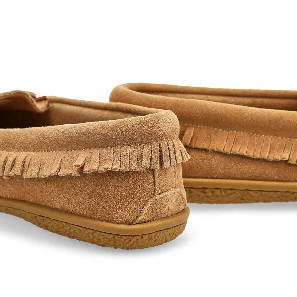 Ballerine SoftMoc Bali Fringe en suède pour femmes - Sable