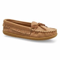 Ballerine SoftMoc Bali Fringe en suède pour femmes - Sable
