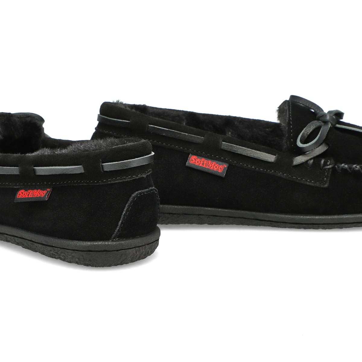 SoftMocs-ballerine BALI JR, noir, filles