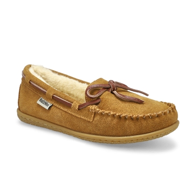 Grls Bali Jr Ballerina SoftMocs-Chestnut