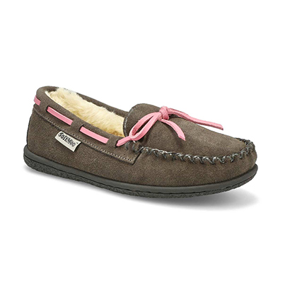 Grls Bali Jr Ballerina SoftMocs- Grey