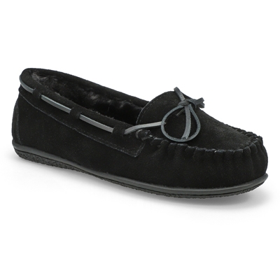 Lds Bali Supreme Ballerina SoftMocs - Black/Black