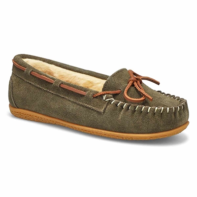 Lds BaliSupreme Suede Ballerina SoftMocs - Birch