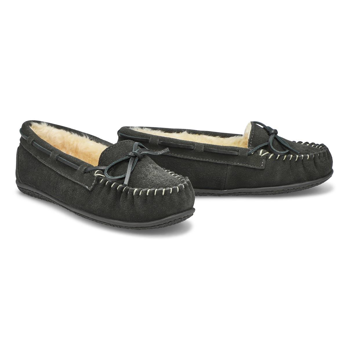 SoftMocs-ballerine BALI SUPREME, anthracite, femmes