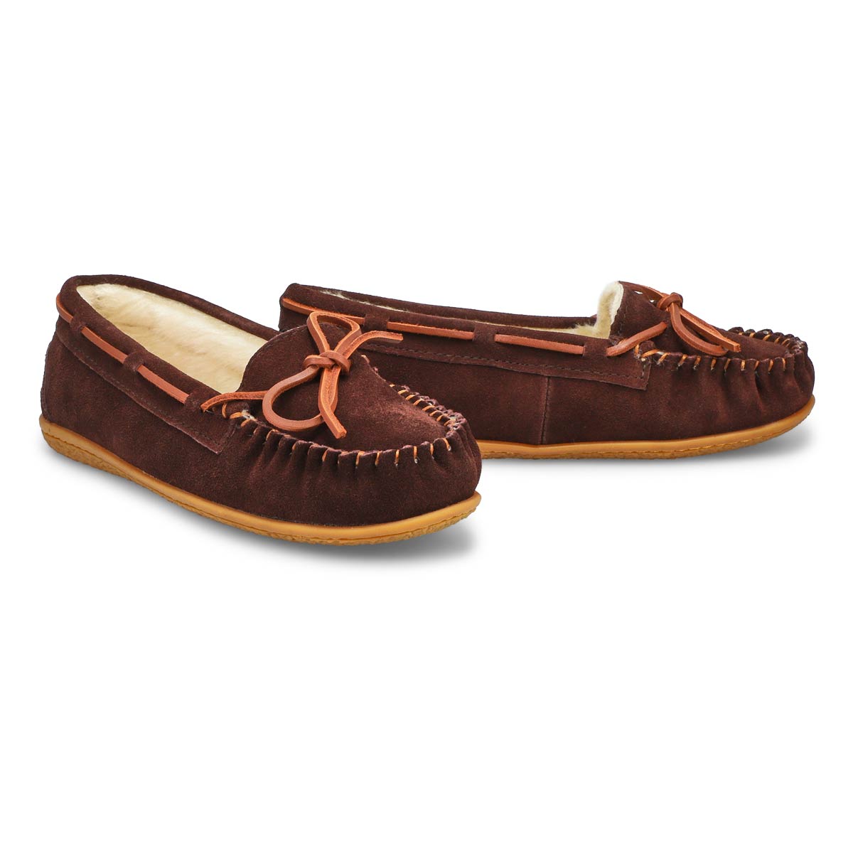 Women's Bali Supreme Suede Ballerina SoftMocs - Chocolate