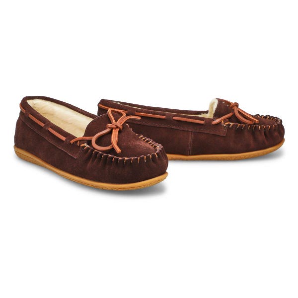 Women's Bali Supreme Suede Ballerina SoftMocs - Chocolate