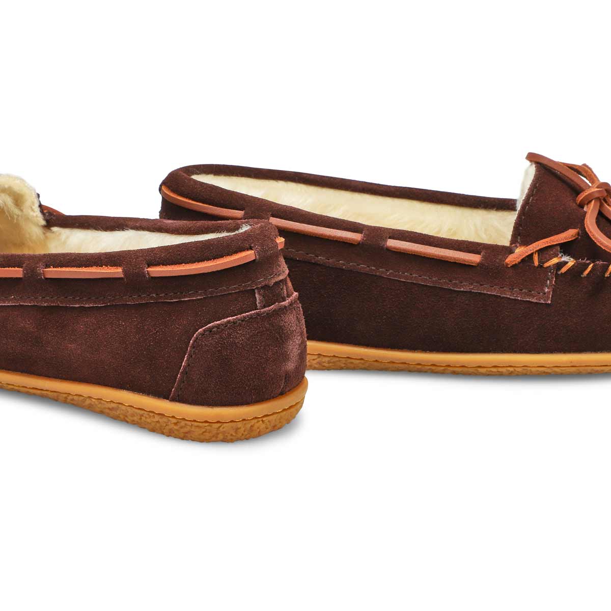 Women's Bali Supreme Suede Ballerina SoftMocs - Chocolate