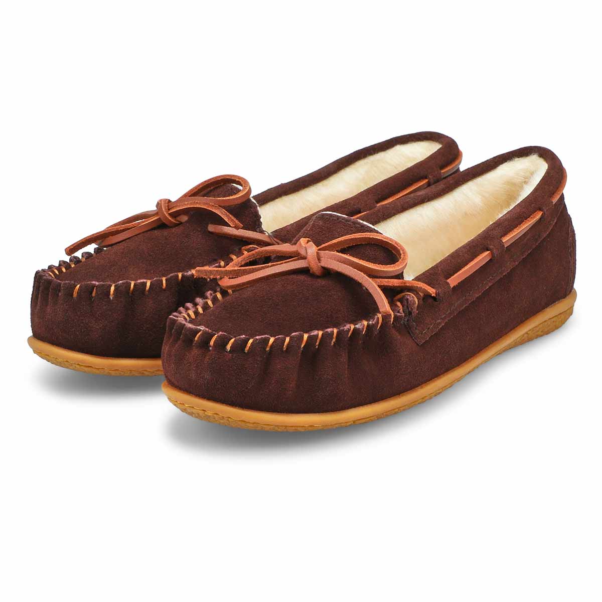 Women's Bali Supreme Suede Ballerina SoftMocs - Chocolate