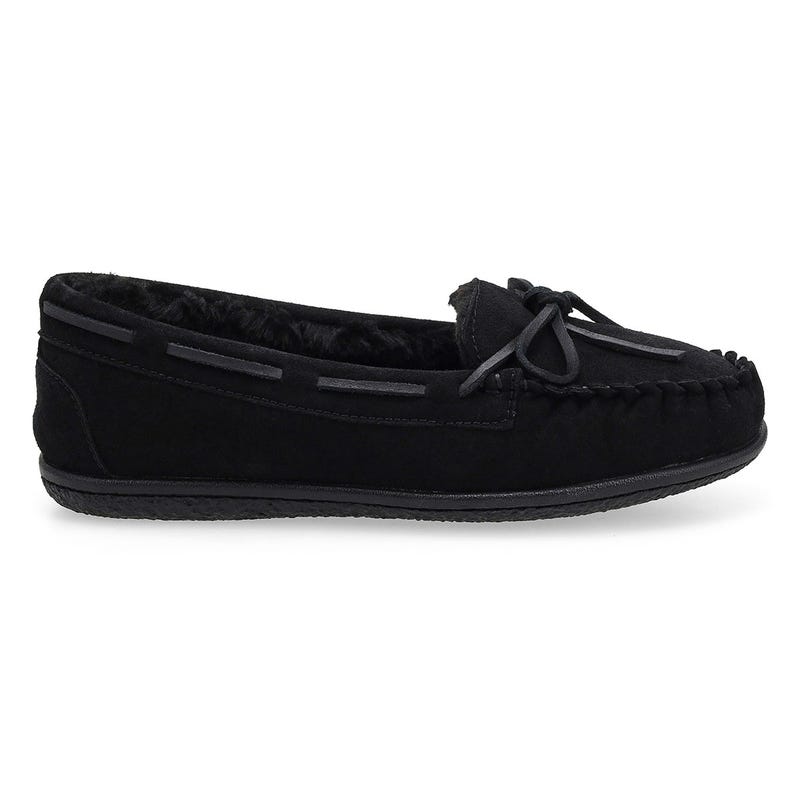 Ballerines en suède Bali Supreme II pour femmes de SoftMoc - Noir/noir