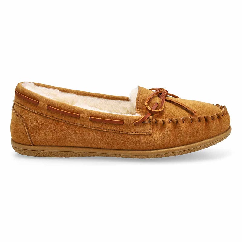 Ballerines en suède SoftMoc Bali Supreme II pour femmes – châtaigne