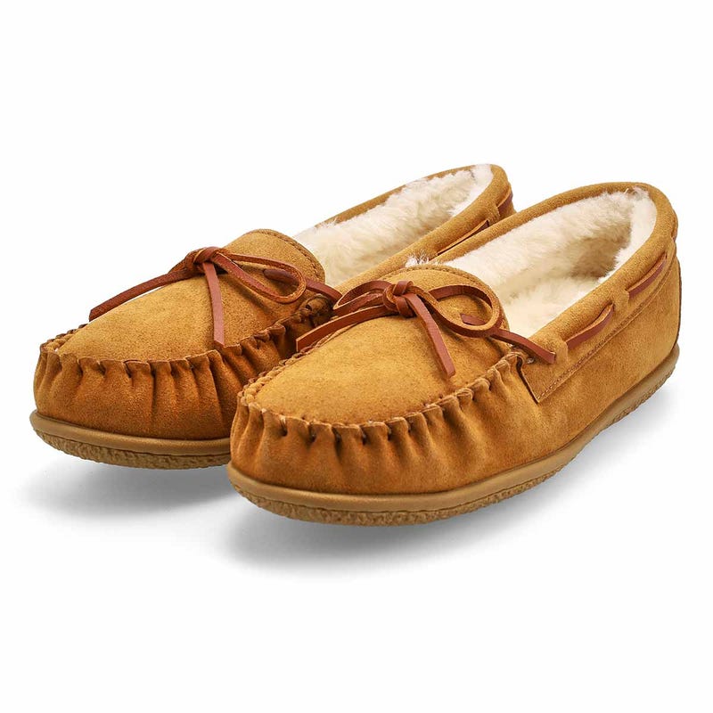 Ballerines en suède SoftMoc Bali Supreme II pour femmes – châtaigne