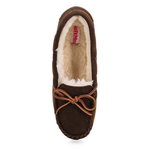 Ballerines SoftMoc Bali Supreme II en suède pour femmes - racinette