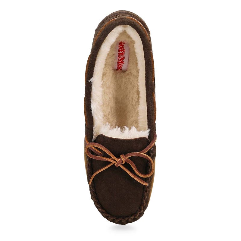Ballerines SoftMoc Bali Supreme II en suède pour femmes - racinette