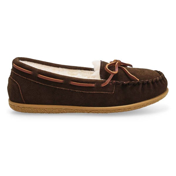 Ballerines SoftMoc Bali Supreme II en suède pour femmes - racinette