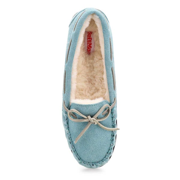 Ballerines SoftMoc Bali Supreme II en suède pour femmes - turquoise