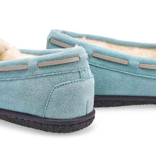 Ballerines SoftMoc Bali Supreme II en suède pour femmes - turquoise