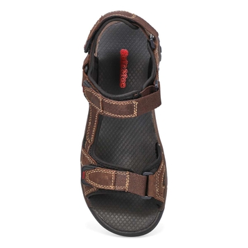 Men's Barney Hook And Loop Sandal - Brown