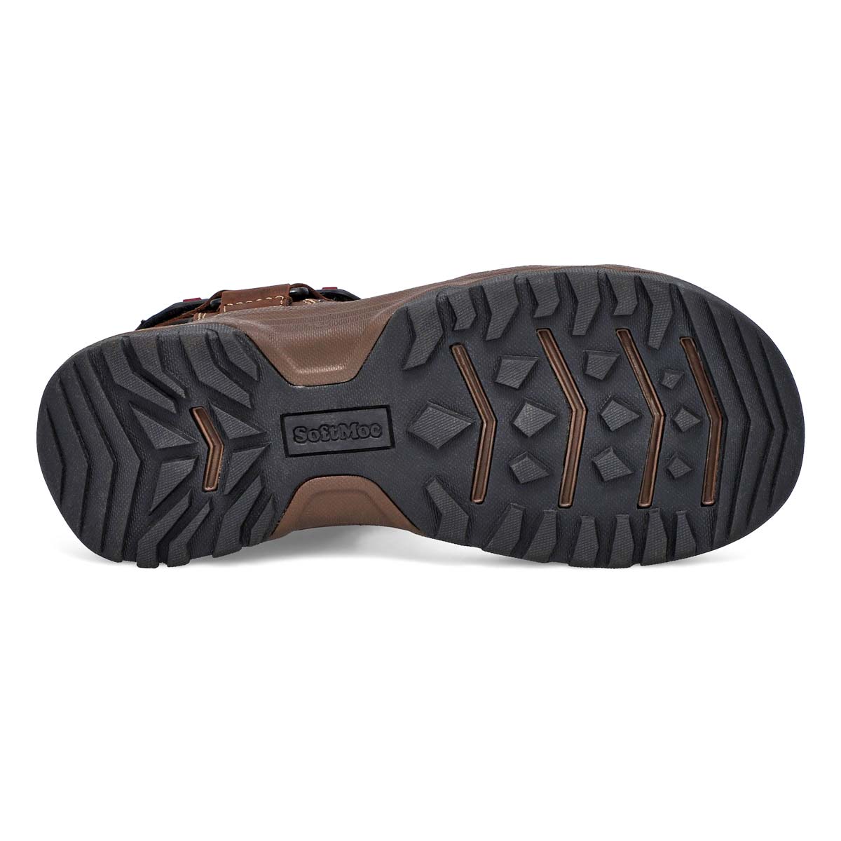 Men's Barney Hook And Loop Sandal - Brown